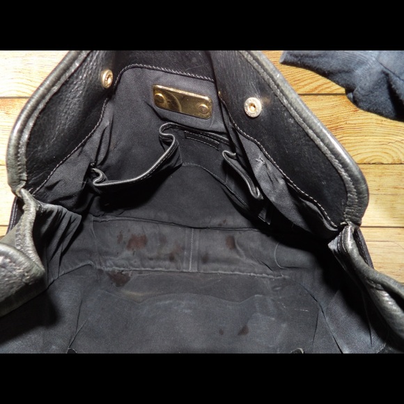 Burberry black leather hobo - Picture 8 of 9